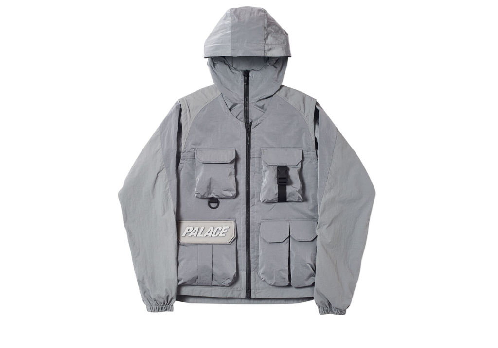 Palace Utility Iridescent Jacket + Vest Grey - Novelship