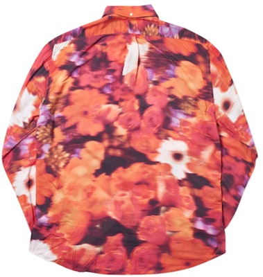 Palace Blurry Flower Shirt Orange Order Palace Blurry Flower Shirt Orange