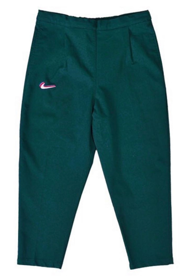 Jogger Pants Nike Lab Solo Swoosh Men's Fleece Pants Oil Green/ White |  Queens