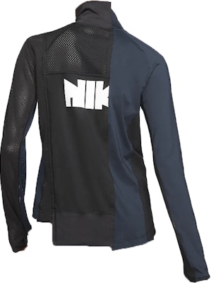 Nike x Sacai Women's Half Zip Running Jacket Black/Dark Obsidian Order Nike x Sacai Women's Half Zip Running Jacket Black/Dark Obsidian
