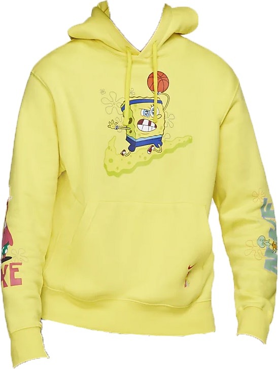 Nike Kyrie x Spongebob Dri Fit Hoodie Kids Sizing Dynamic Yellow