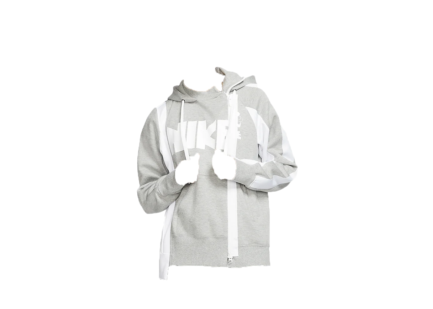 Nike x Sacai Double Zip Hoodie Dark Grey Heather/Whiteを購入 