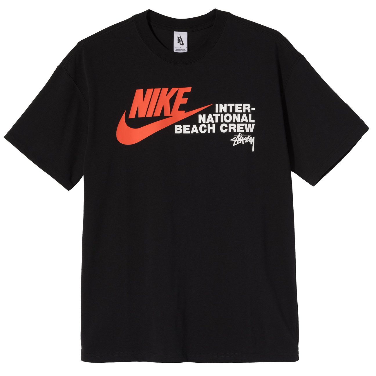 Nike x Stüssy International Beach Crew T‑Shirt Black - DD3070-010 ...