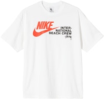 Nike x Stüssy International Beach Crew T-Shirt White Nike x Stüssy International Beach Crew T-Shirt White