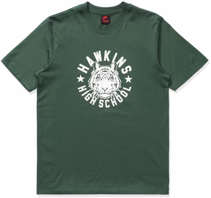 Nike x Stranger Things Hawkins High Tee Green Buy Nike x Stranger Things Hawkins High Tee Green