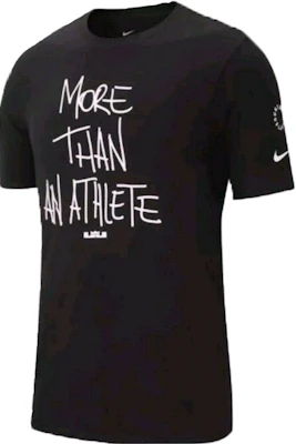 Nike Dri Fit LeBron James More Than an Athlete Tee Black Novelship
