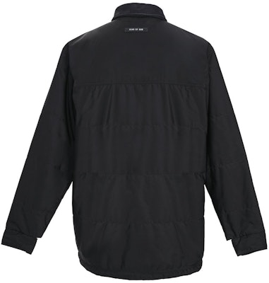 Fear of God Heavy Nylon Quilted Shirt Jacket Black Order Fear of God Heavy Nylon Quilted Shirt Jacket Black