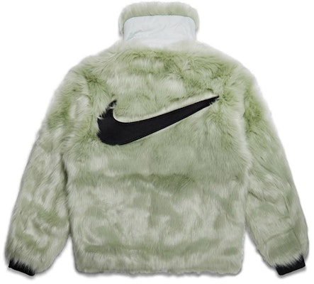 Nike x Ambush Women s Reversible Faux Fur Coat Jade Horizon Black