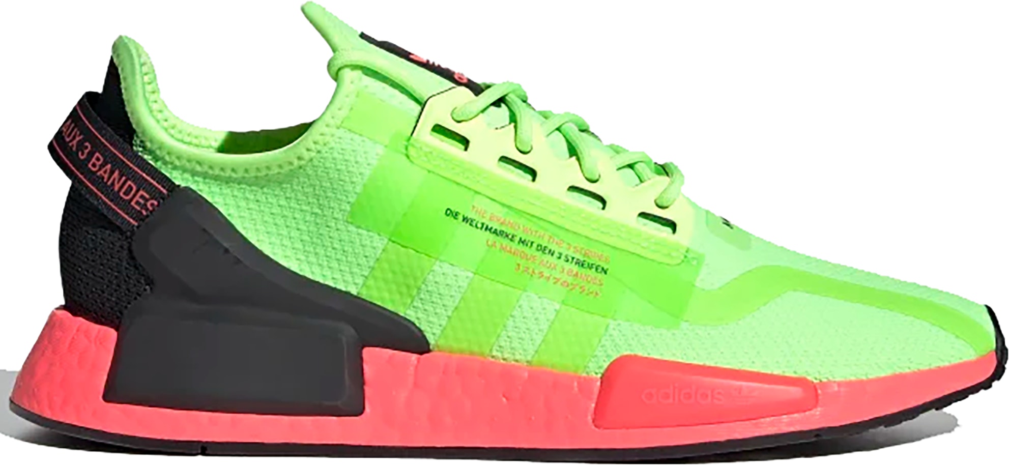 Adidas nmd 3 bandes green Clearance
