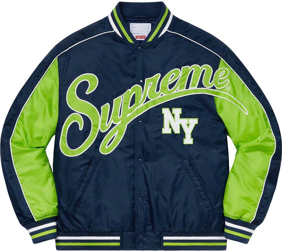 supreme-contrast-script-varsity-jacket-navy