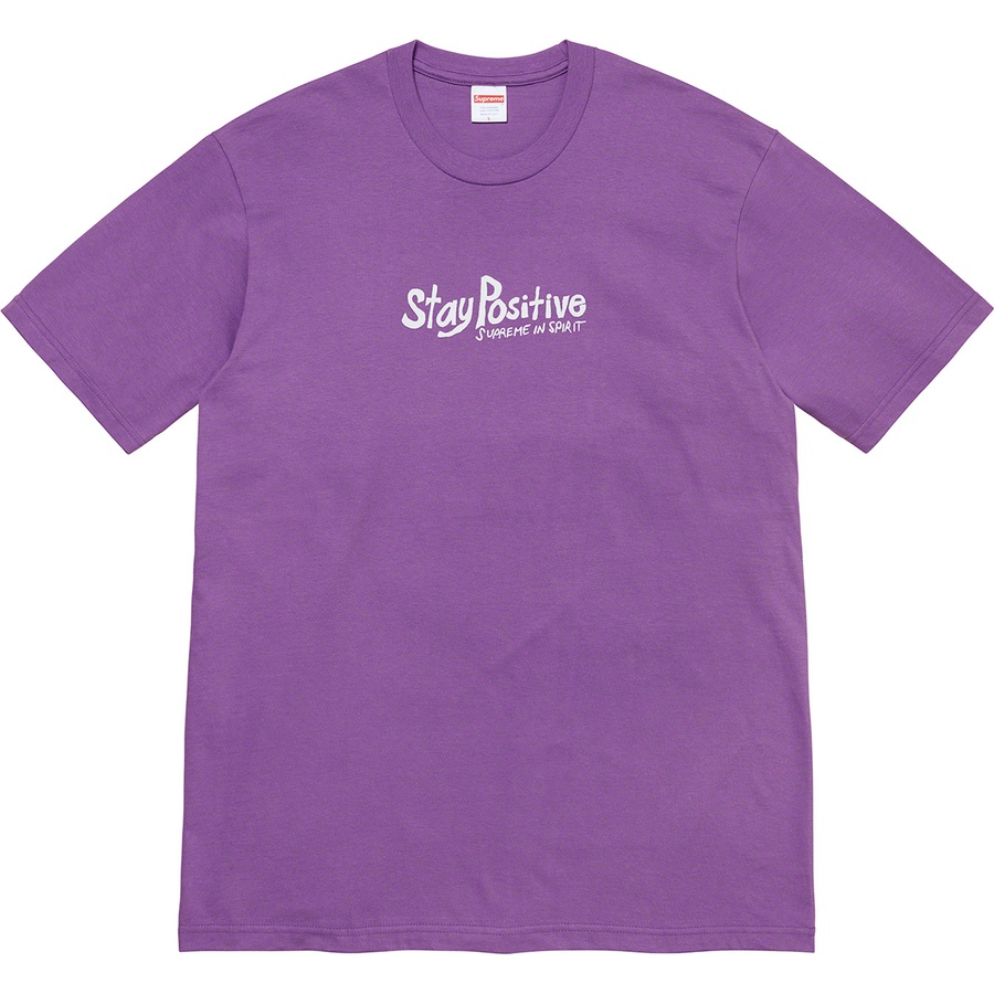 Supreme Stay Positive Tee Purple - Novelship