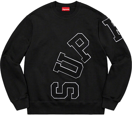 Supreme Big Arc Crewneck Black Buy Supreme Big Arc Crewneck Black