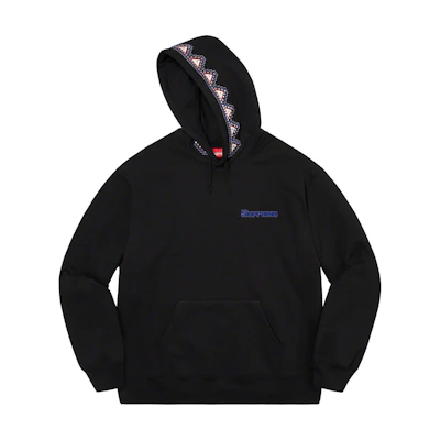 Supreme Pharaoh Studded Hooded Sweatshirt Black