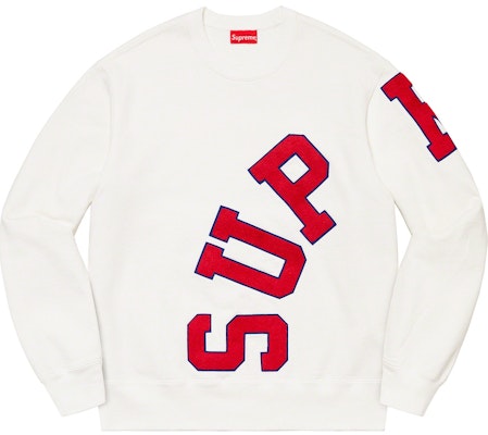 Supreme Big Arc Crewneck Putih Buy Supreme Big Arc Crewneck Putih