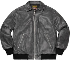 Supreme Vanson Leathers Jaket Kulit Hitam Terpakai Buy Supreme Vanson Leathers Jaket Kulit Hitam Terpakai