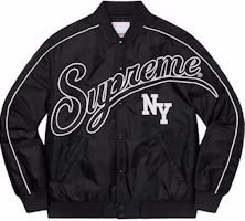 至尊對比手寫字母大學夾克 黑色 Buy 至尊對比手寫字母大學夾克 黑色