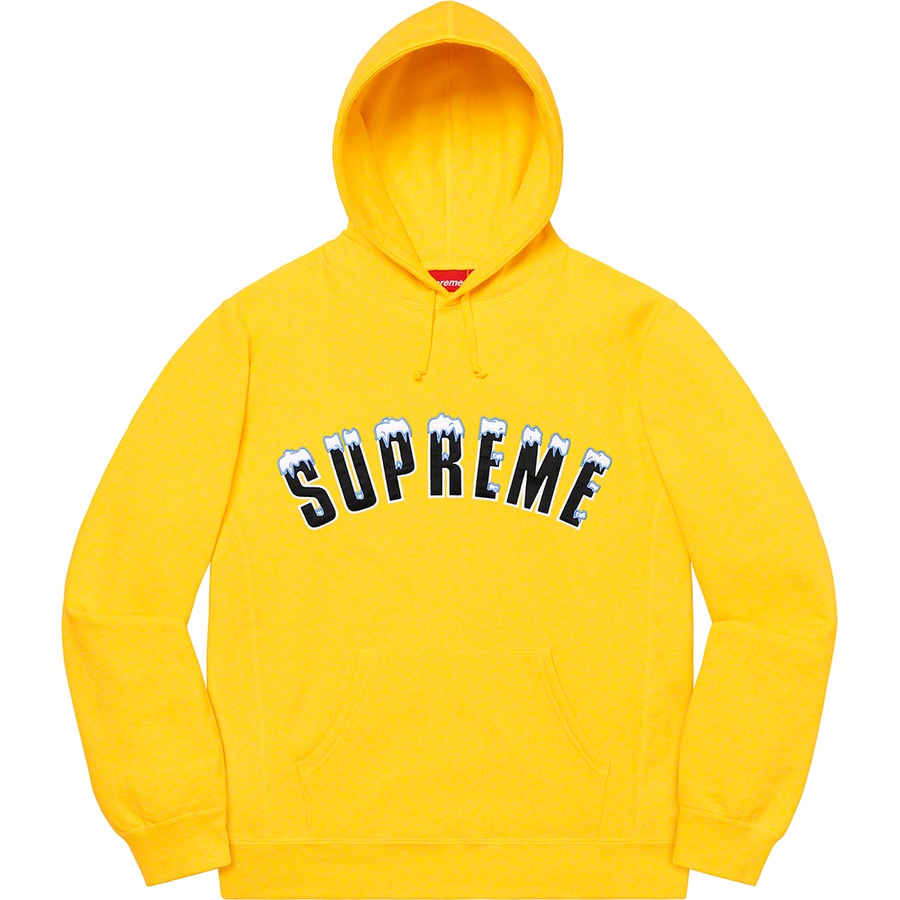 Supreme Icy Arc Hooded Sweatshirt Yellow - Novelship