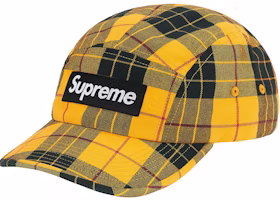 Supreme Washed Chino Twill Camp Cap (FW20) Yellow Tartan Supreme Washed Chino Twill Camp Cap (FW20) Yellow Tartan