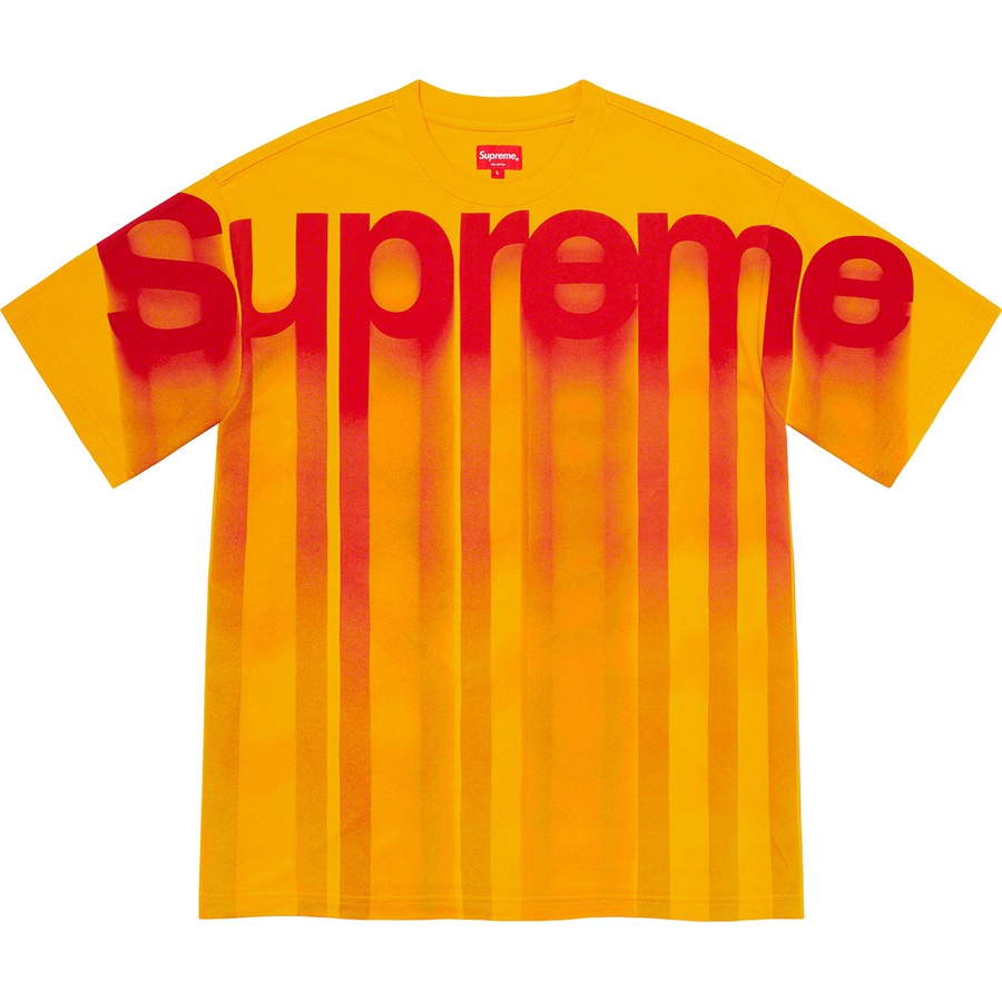 Supreme Bleed Logo S S Top Yellow Novelship