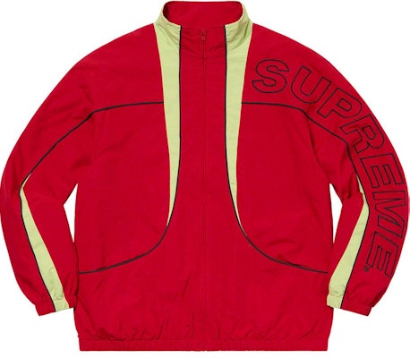 Supreme Jaket Track Piping (FW20) Merah Buy Supreme Jaket Track Piping (FW20) Merah