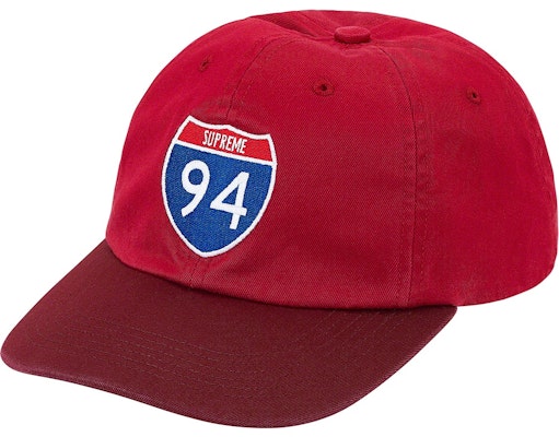 Supreme Interstate 6-Panel Merah Buy Supreme Interstate 6-Panel Merah