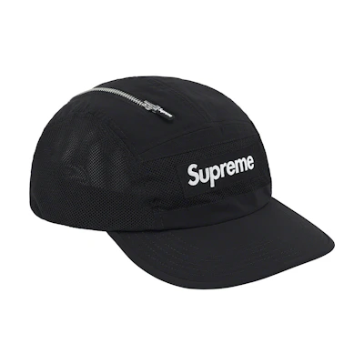 Supreme Zip Mesh Camp Cap (FW20) Black
