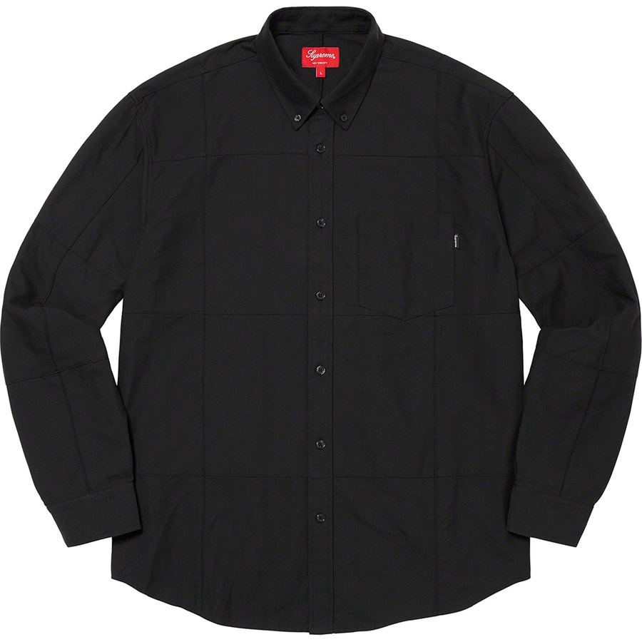 Supreme Patchwork Oxford Shirt Black - Novelship
