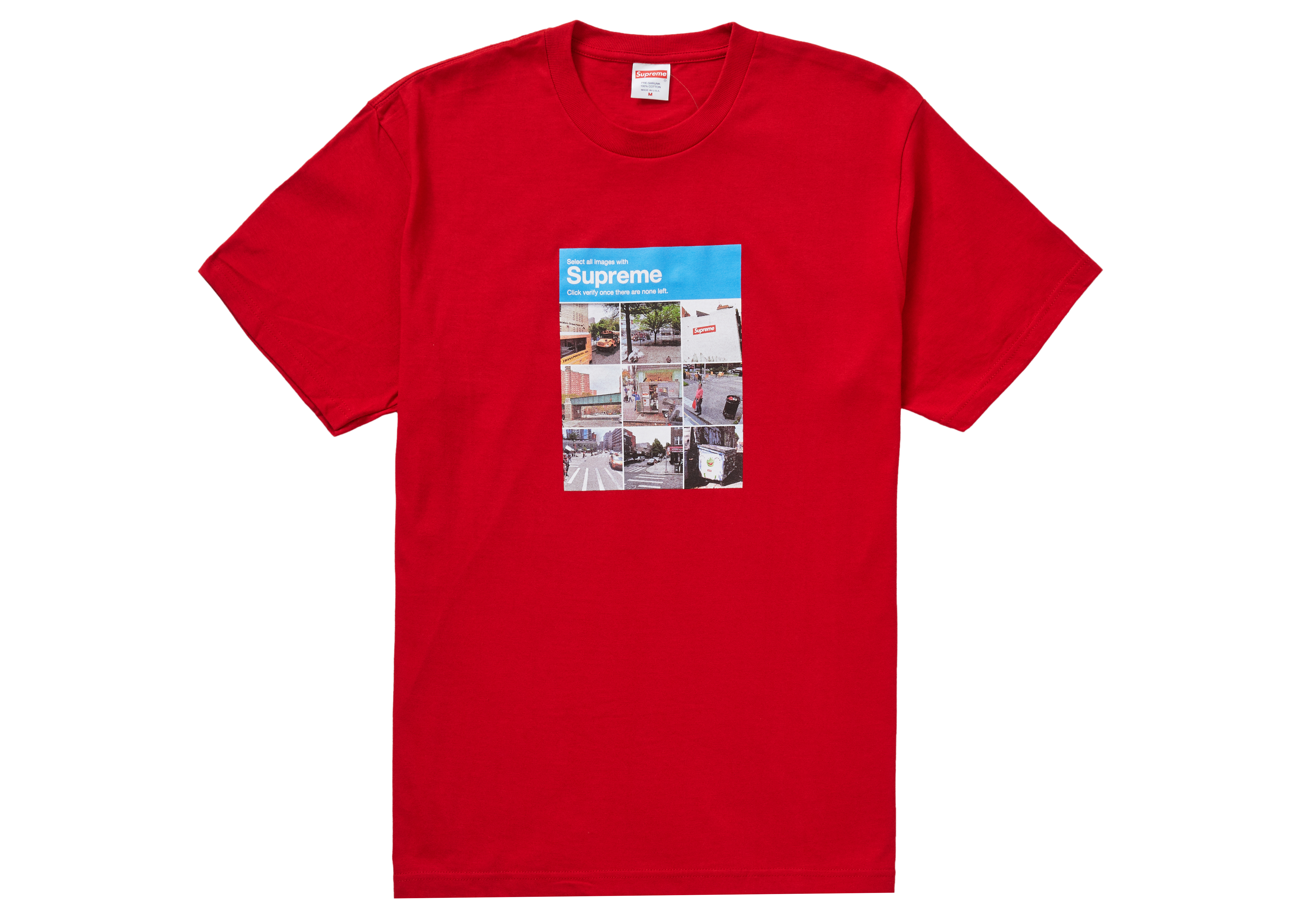 Supreme Verify Tee Red - Novelship