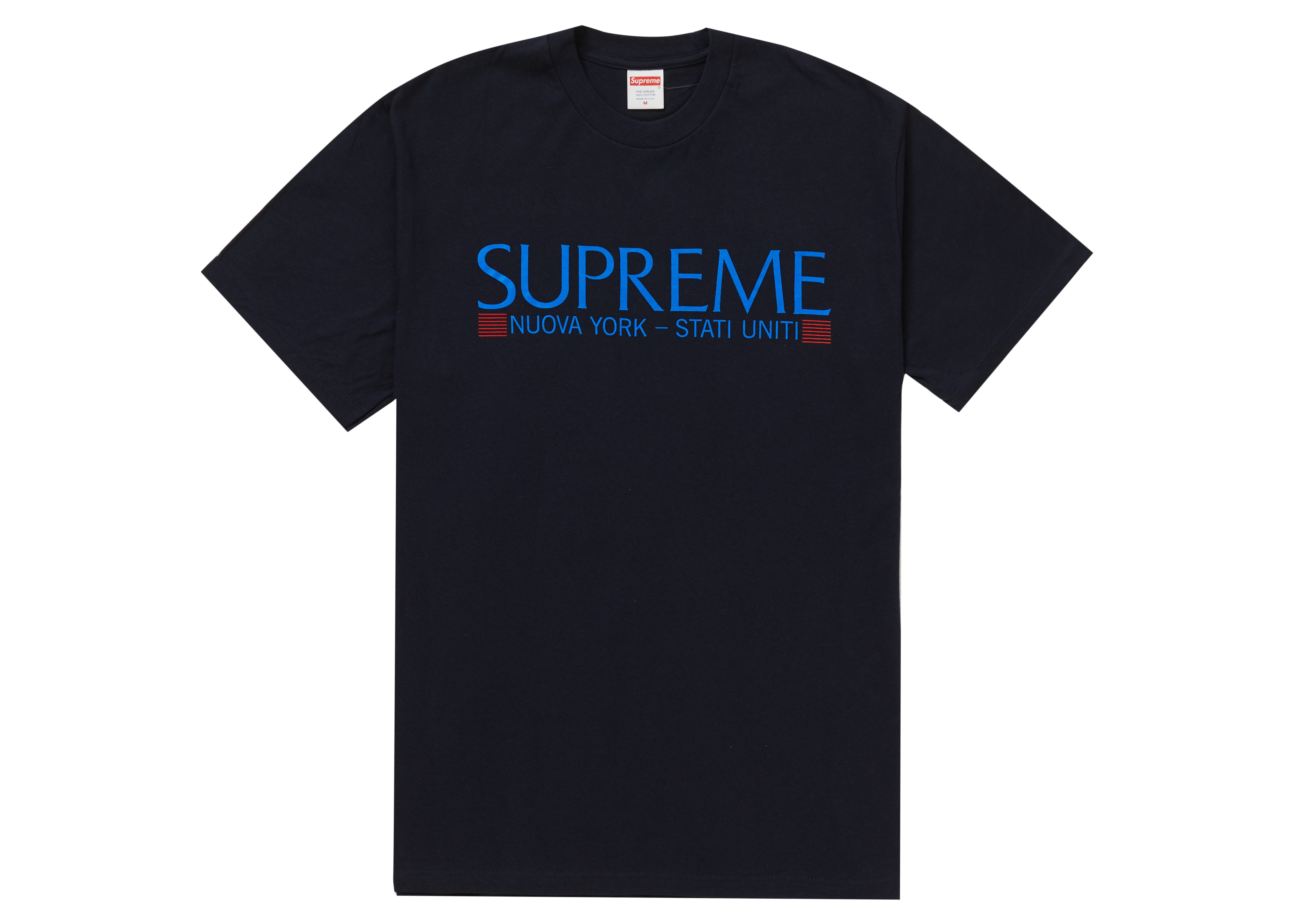 Supreme Nuova York Tee Navy - Novelship