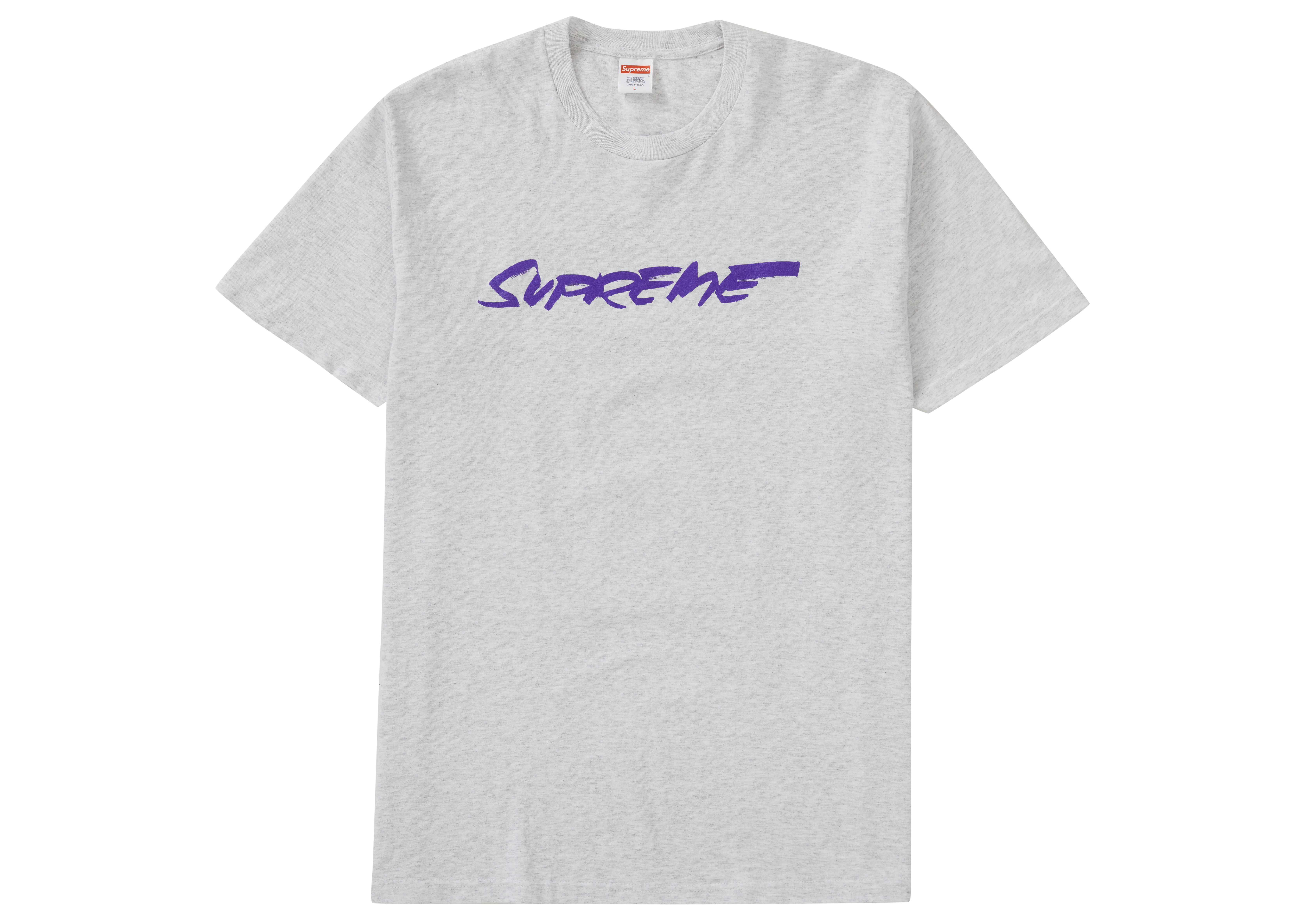 Supreme Futura Logo Tee Ash Grey - Novelship