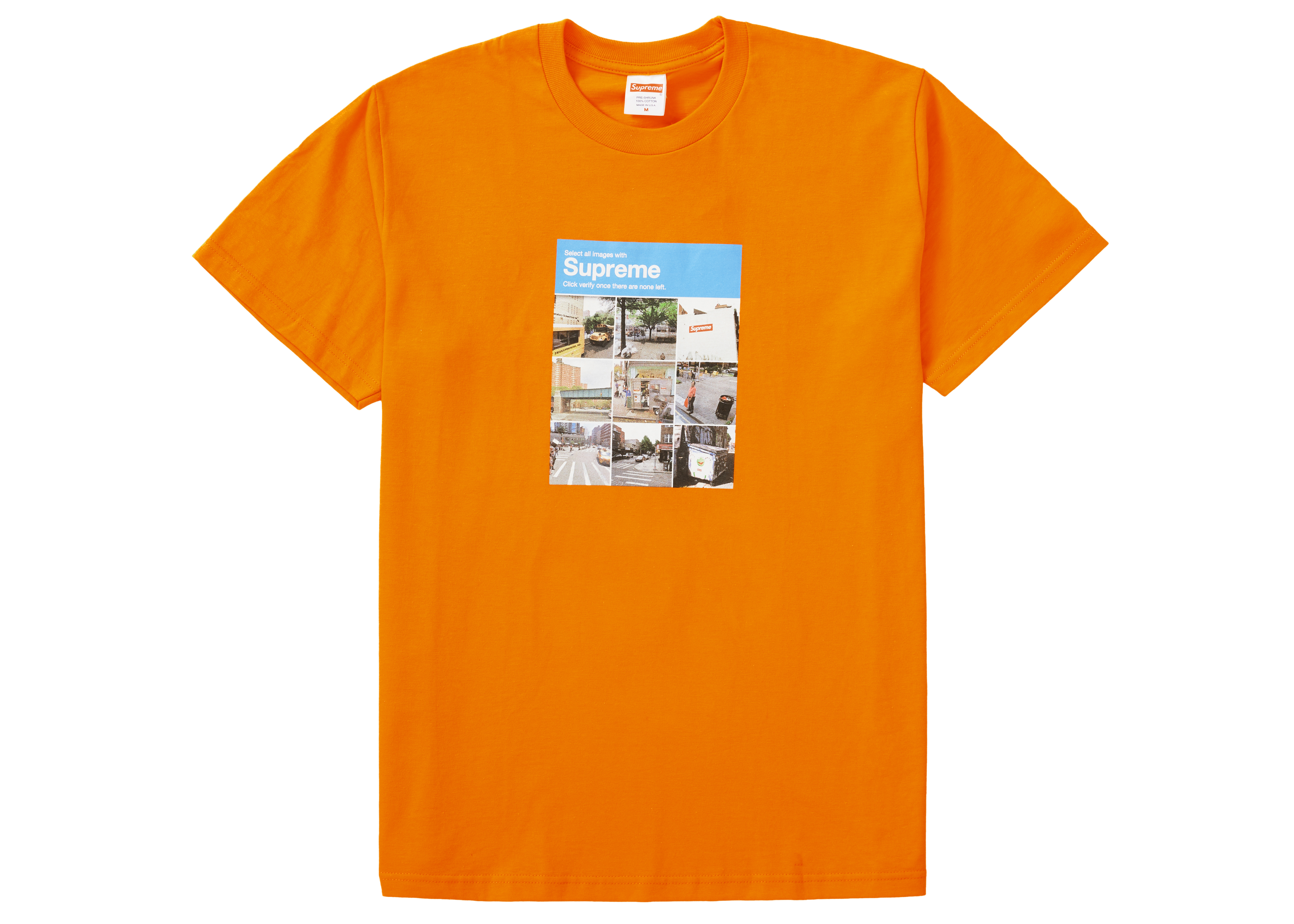 Supreme Verify Tee Orange