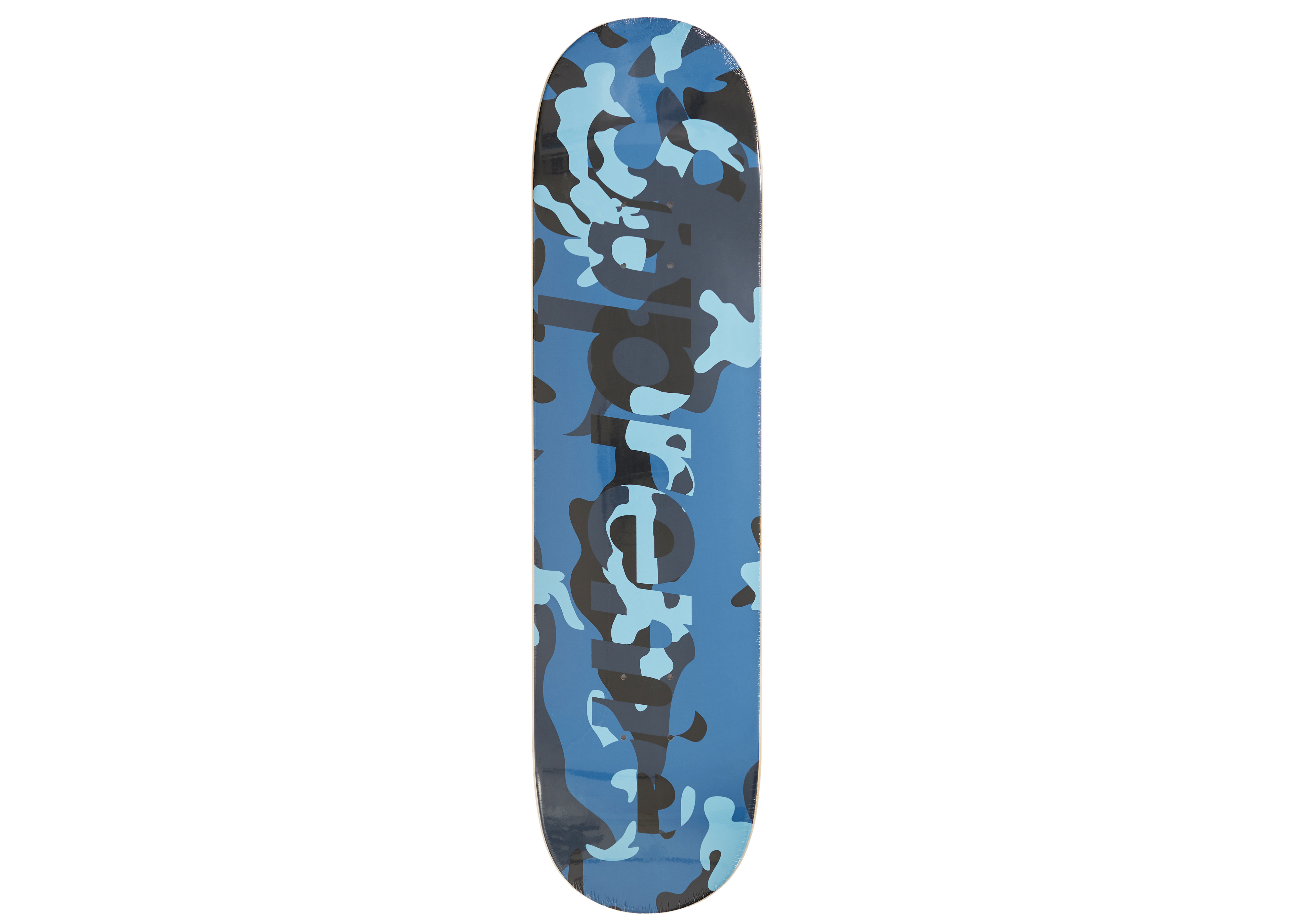 Supreme Camo Logo Skateboard Deck Blue Camo - Novelship