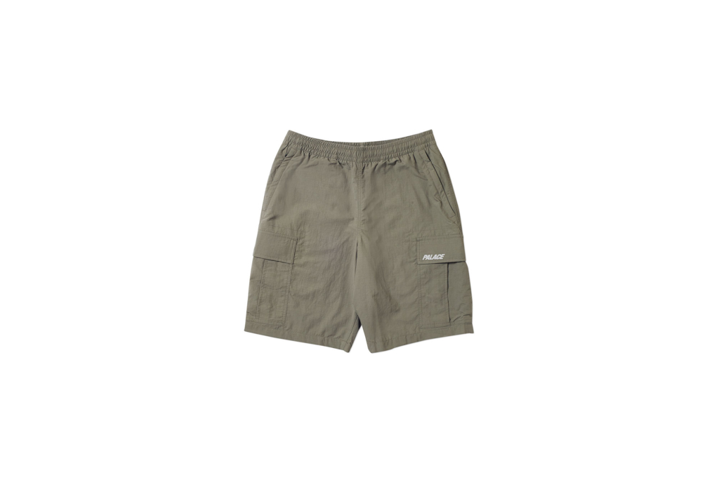 Palace Shell Cargo Shorts Olive - Novelship