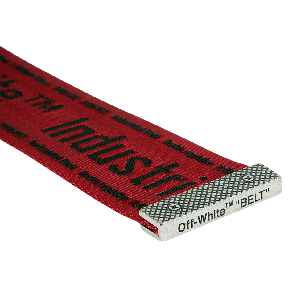 Off white belt clearance red and black