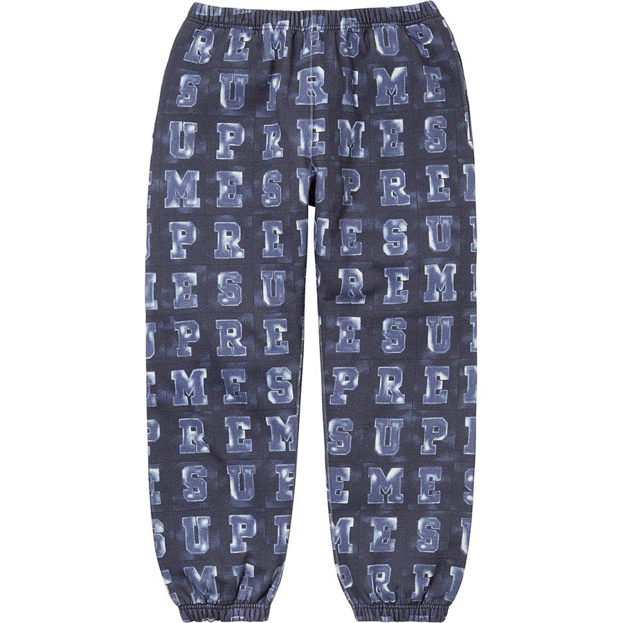 Buy Supreme Pantalones de Sudadera Bloques Azul Marino