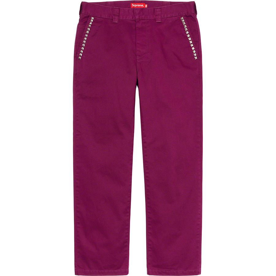 Supreme Studded Work Pant Maroon - Novelship