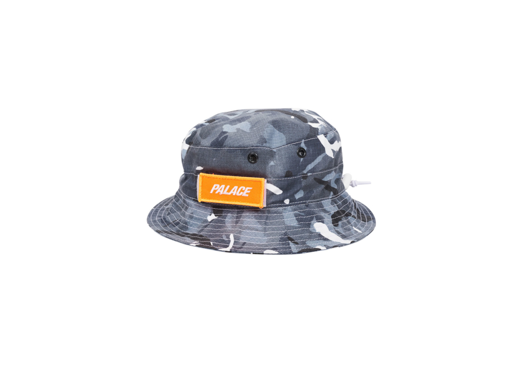 palace camo bucket hat