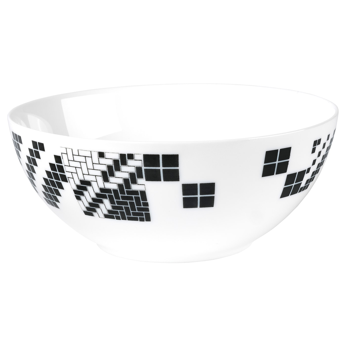 IKEA SAMMANKOPPLA Bowl White/Black (7' inch)