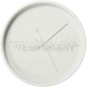 Jam Dinding Putih Virgil Abloh x IKEA MARKERAD "TEMPORARY" Buy Jam Dinding Putih Virgil Abloh x IKEA MARKERAD "TEMPORARY"