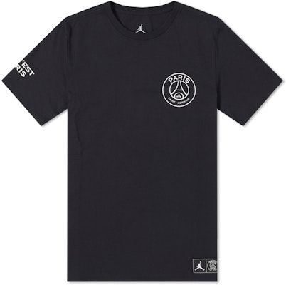 Paris Saint-Germain x Jordan Logo Tee Black & White Buy Paris Saint-Germain x Jordan Logo Tee Black & White