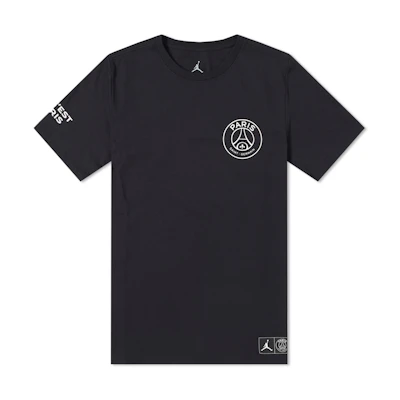 PSG Jordan Logo Tee Black & White