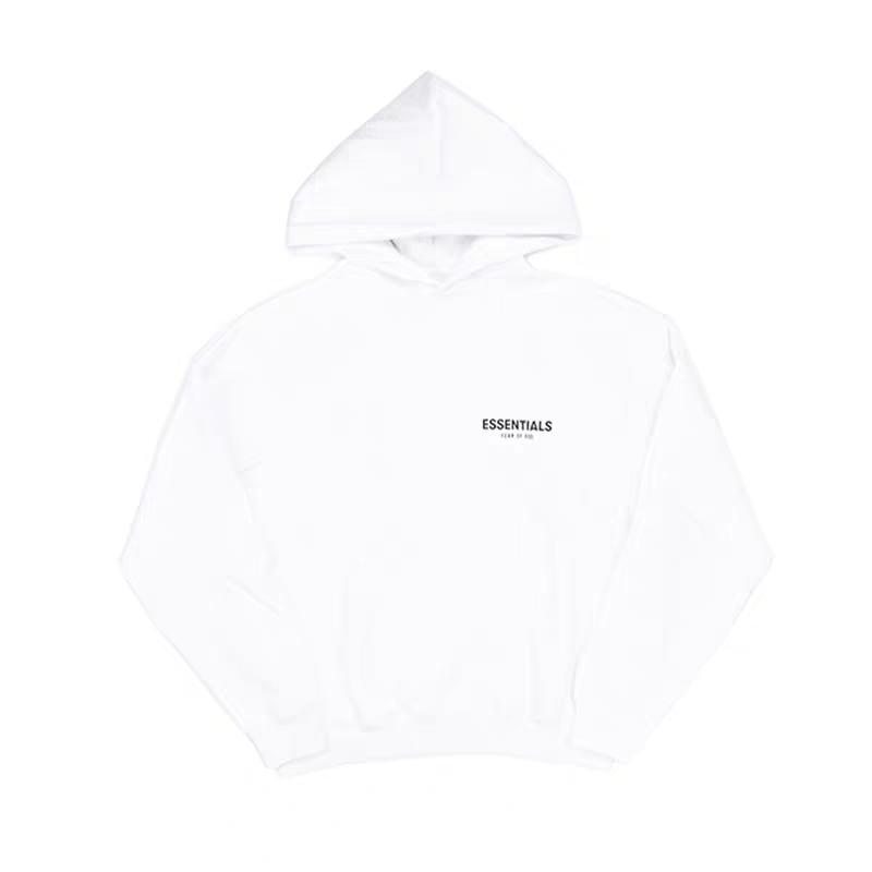 Buy 恐懼之神 ESSENTIALS 背面照片套頭連帽衫 白色