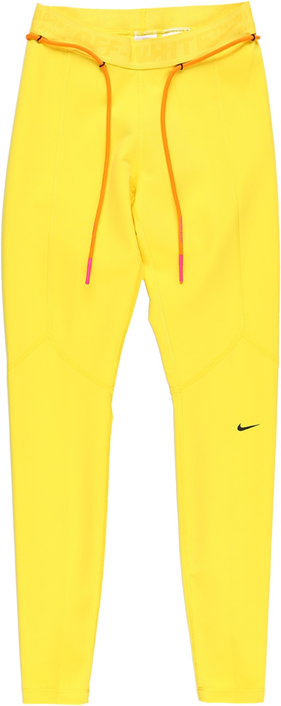Off-white x nike women's running tight yellow Clearance