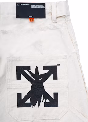 Off-White x Futura Washed Carpenter Denim Pants White/Multicolor Lookbook Off-White x Futura Washed Carpenter Denim Pants White/Multicolor