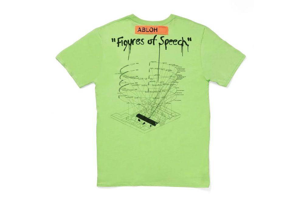 爆買い新品Virgil Abloh MCA Art T-Shirt size L Tシャツ/カットソー(半袖/袖なし)