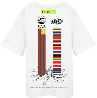 Virgil Abloh Canary Yellow x FOS Alliteration VAA AMO Towers T-Shirt White Order Virgil Abloh Canary Yellow x FOS Alliteration VAA AMO Towers T-Shirt White