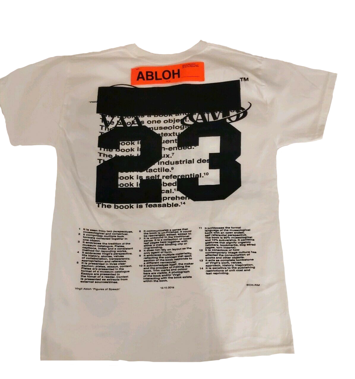 Virgil Abloh ICA Pyrex 23 Tee ICA 限定 白L | hartwellspremium.com