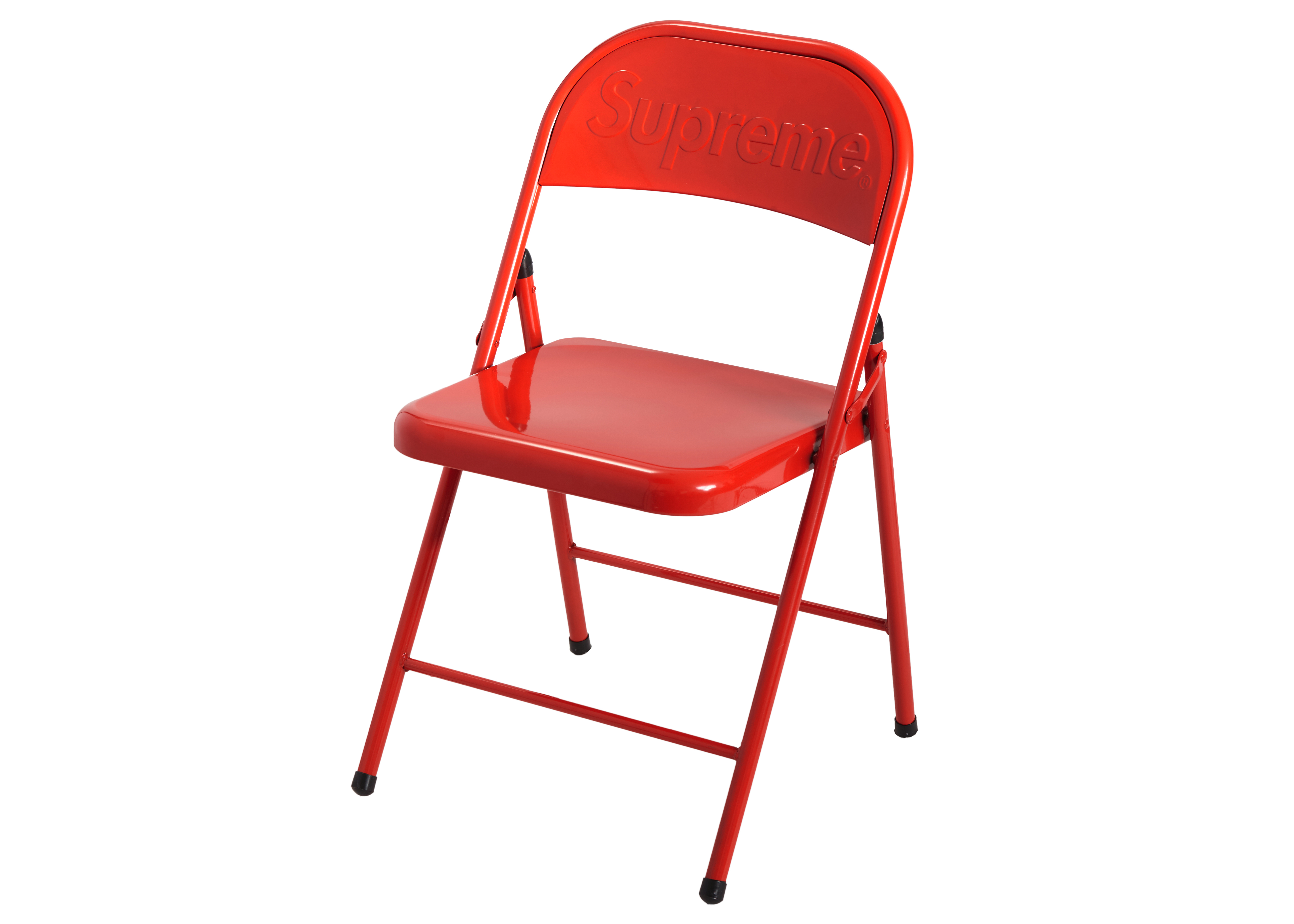 Supreme Metal Folding Chair Red - Novelship