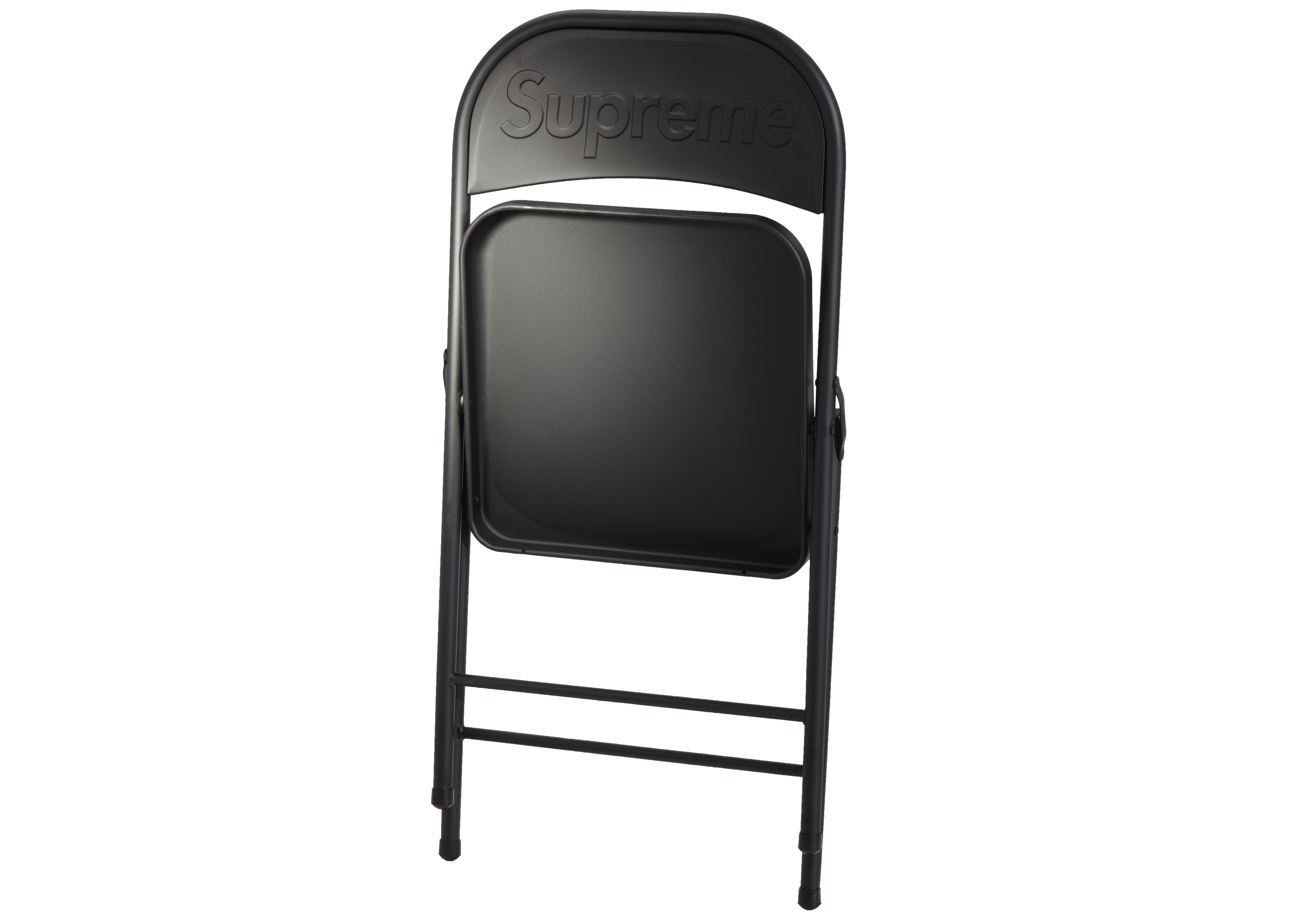 Supreme Metal Folding Chair Black - Novelship