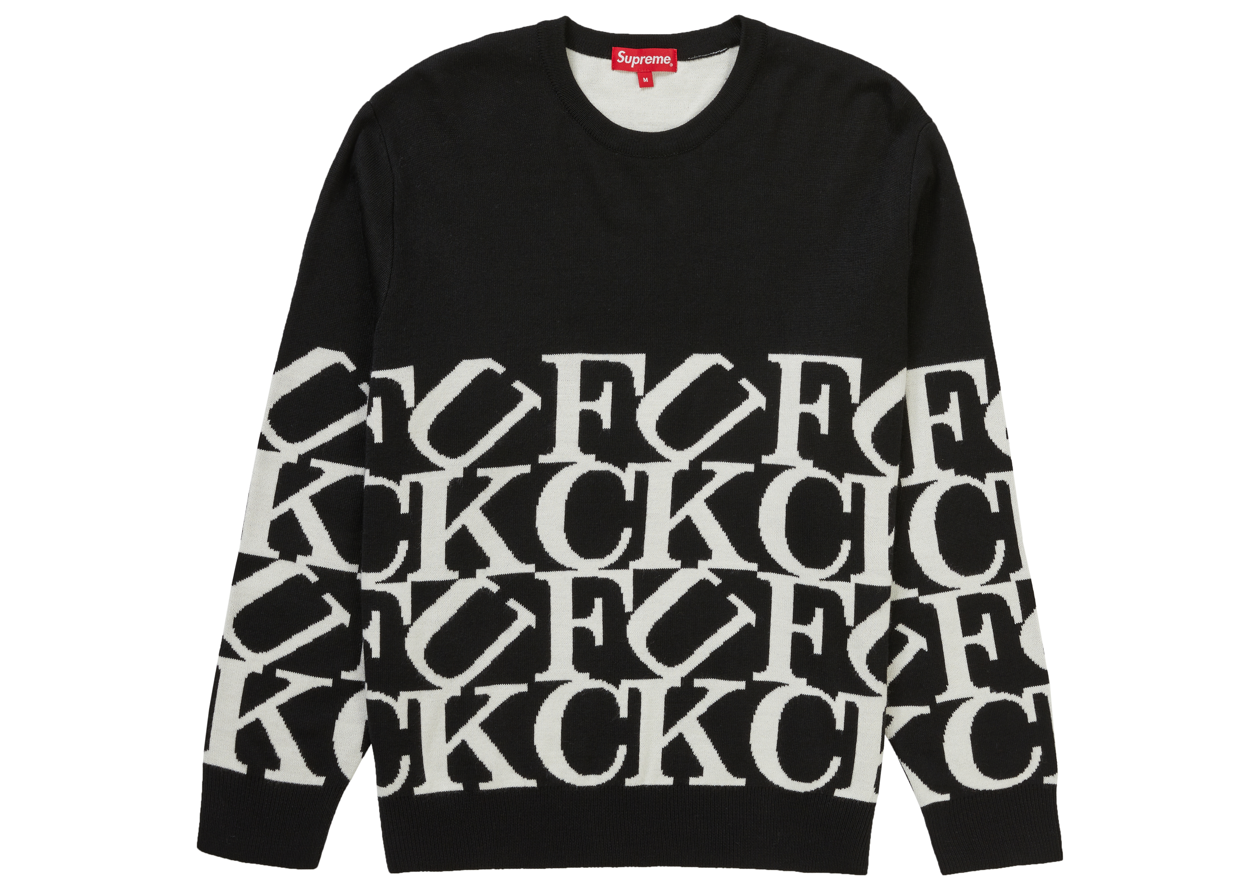 Supreme Fuck Sweater Black - Novelship